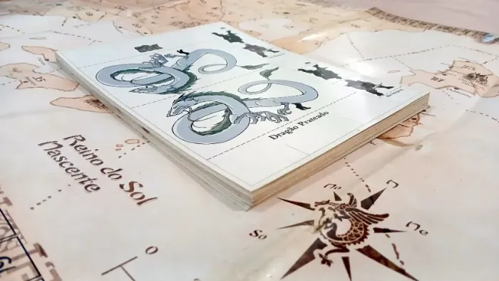 RPG Quest - Daemon - Lote 21 Encartes Miniaturas Sem Corte + Mapa