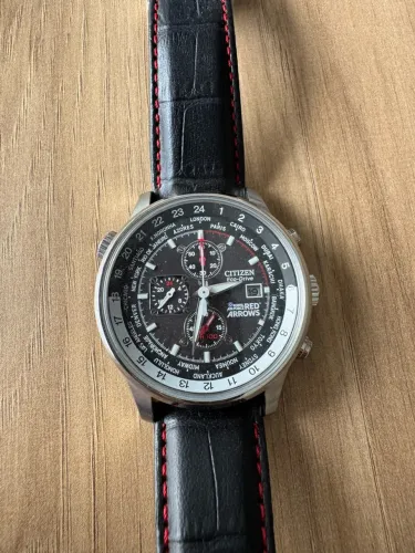 Relógio citzen red arrows eco drive completo