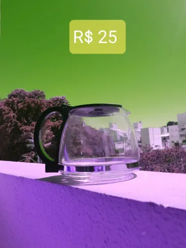 Jarra de vidro cafeteira 