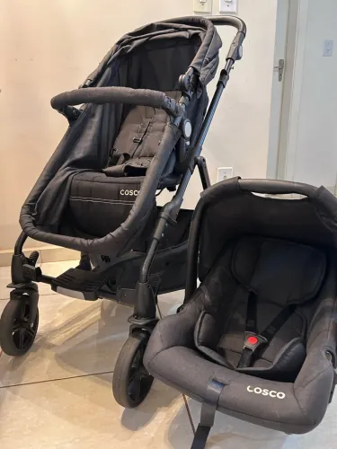  Carrinho de Bebê com Bebê Conforto Cosco Kids Travel System Poppy Duo