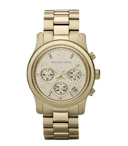 Relógio Michael Kors MK5055, modelo feminino da linha Runway 