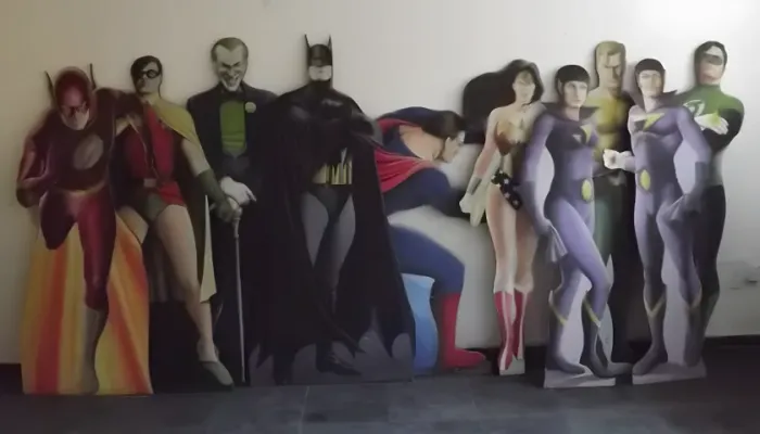 Kit decoração super-heróis 1,60m - ideal para festas, lojas e eventos