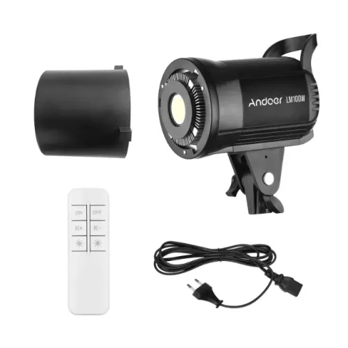 Andoer Lm135w 65000k Tocha Luz Led - Cor Da Estrutura Preto