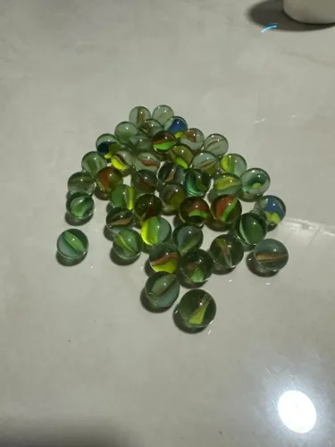 Lote com Bolinhas de Gude Vidro Coloridas (Bolinhas de Gude)