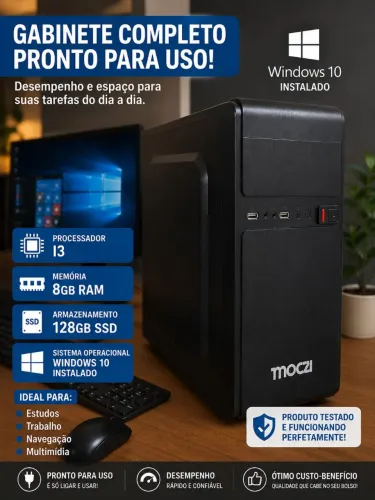 Pc i3 desktop 8gb ram ssd
