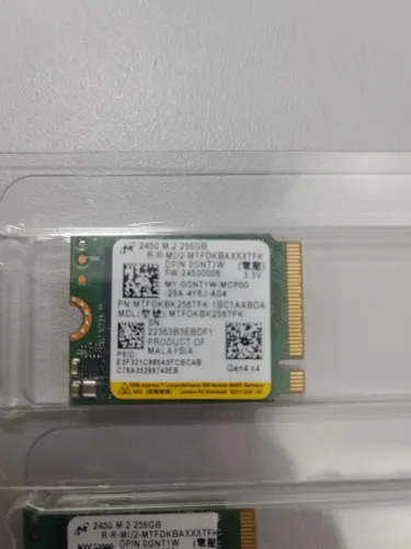 SSD NVME micron 2450 de 256 GB, M.2 2230, PCIe 4.0 x4