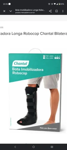 Bota ortopédica imobilizadora 