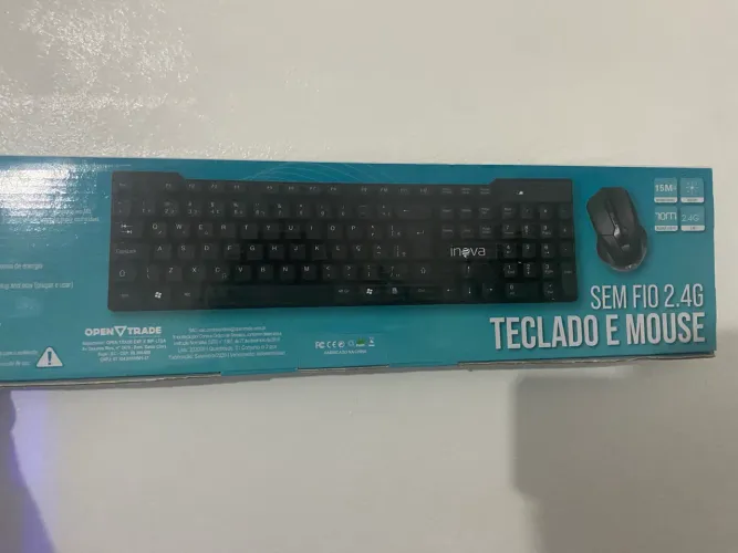 Kit teclado e mouse sem fio