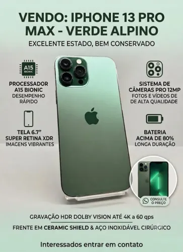APPLE IPHONE 13 PRO MAX 128G - VERDE ALPINO