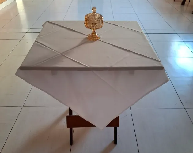 Toalhas de mesa.