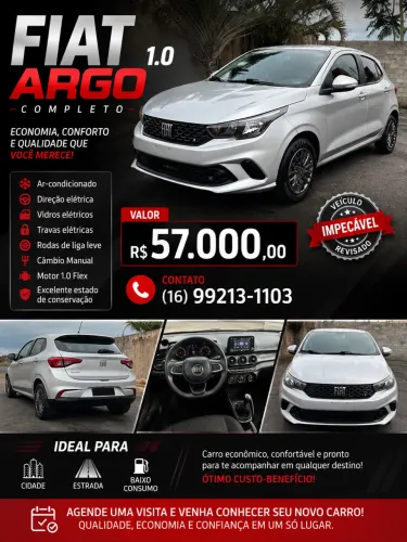 Fiat Argo 1.0 6V Flex. 2022