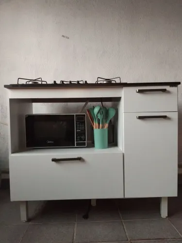 Cooktop com bancada planejada