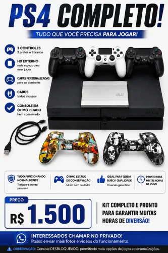 PS4 COMPLETO 