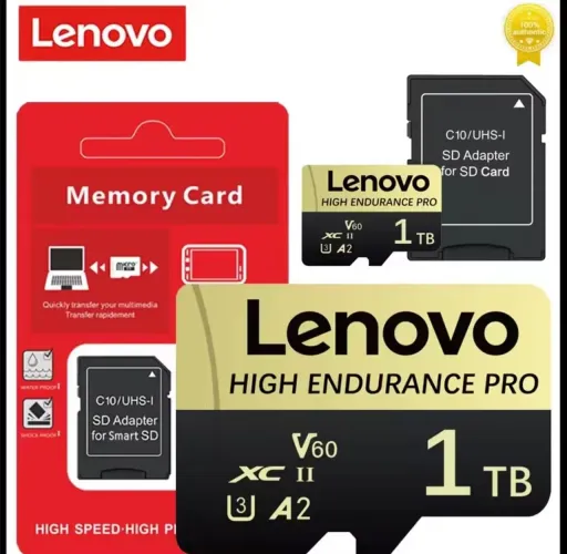 Cartão de memória Lenovo 1 terabyte + adaptador