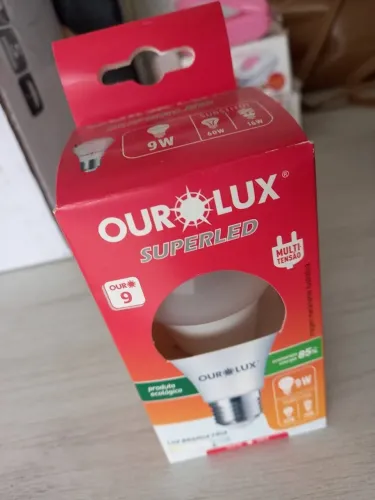 Lâmpada Led Ourolux 9W 
