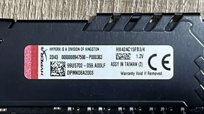 Memória RAM Kingston Hyperx Fury 4GB Ddr4 HX424C15FB3/4