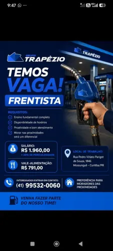 Vaga de frentista
