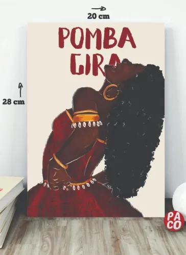 PLACA DECORATIVA POMBA GIRA