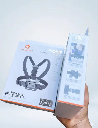 Suporte para celular e câmera peitoral