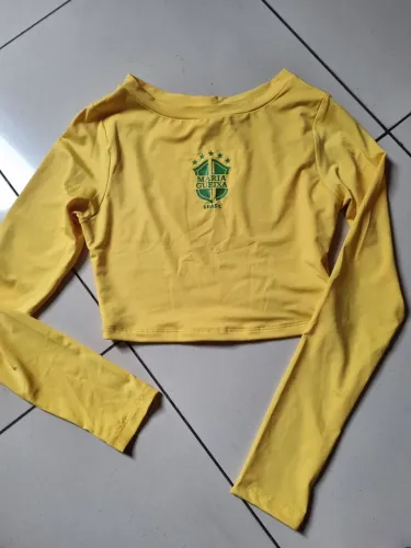Blusa Cropped MG P manga longa