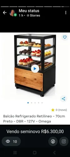 Balcão refrigerador retilíneo 