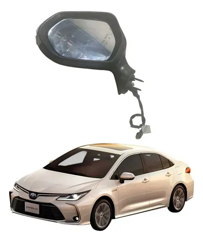 Retrovisor Elétrico Esquerdo Toyota Corolla 2020 A 2023