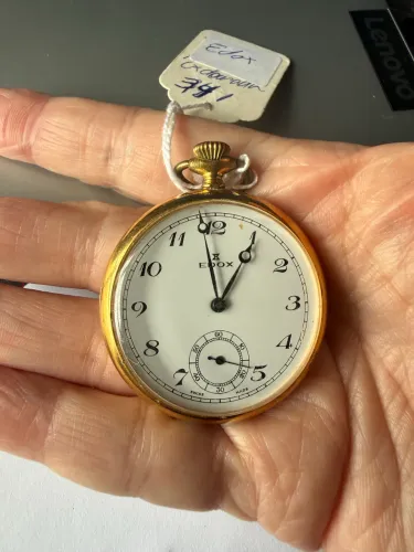 Relógio bolso Edox. Antigo. Raro