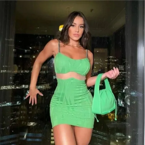 Vestido Verde Neon Curto Alça Strass Recorte Festa Novo