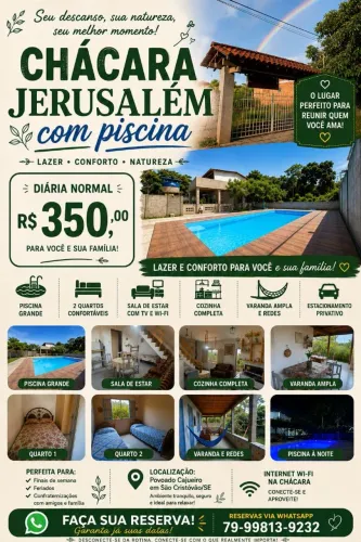 Aluguel de Casa de Campo com Piscina em São Cristóvão