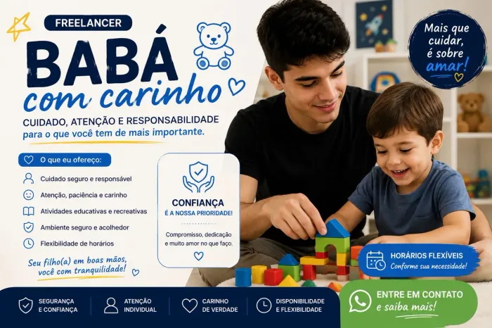 Babá de Confiança | Cuidado, Carinho e Responsabilidade.