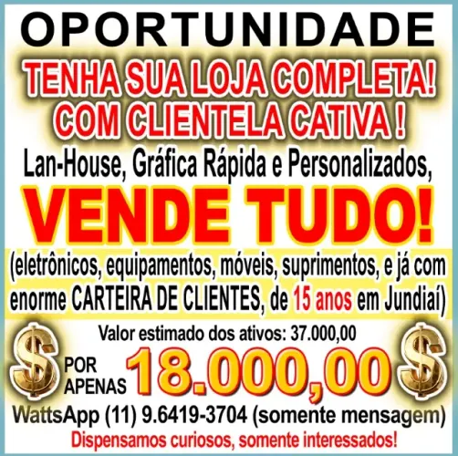 Loja vende tudo