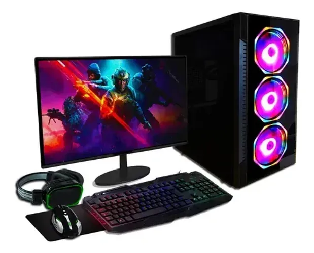 PC Gamer Novo Completo com Garantia RX 580 8gb, 16gb RAM, 512gb ssd