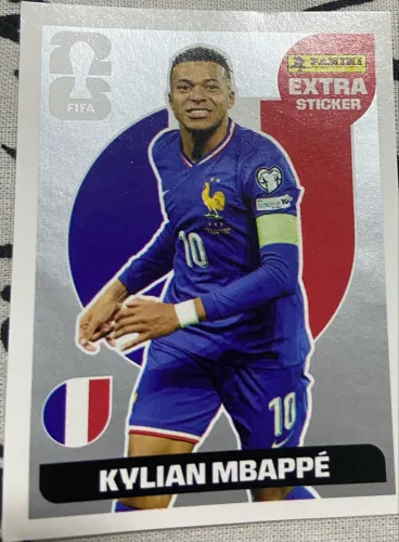 Figurinha legend prata Kylian Mbappé
