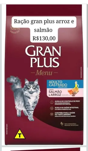 Ração para gata Gran plus menu