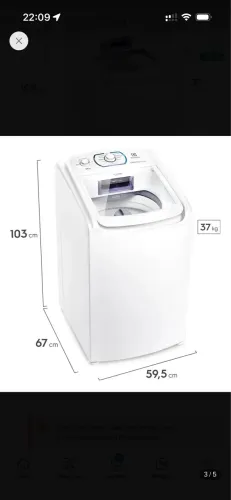 Vendo máquina de lava 2 meses de uso 