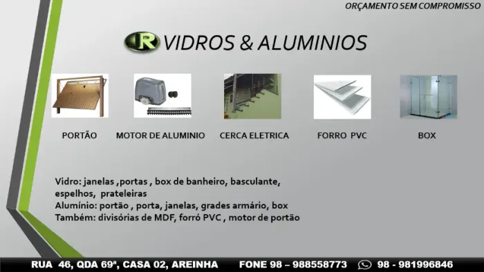 jr vidros & aluminios