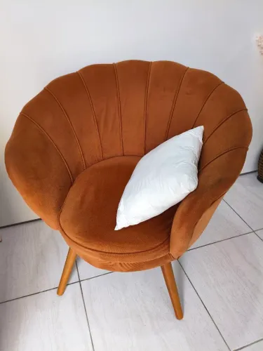 Poltrona Pétala Decorativa Veludo 