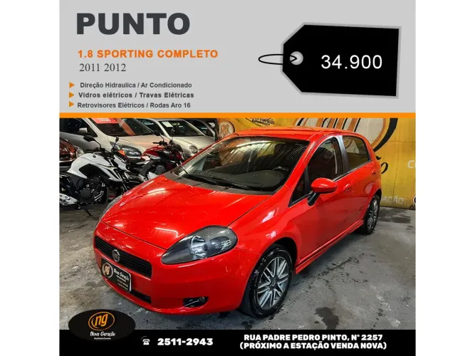 Fiat Punto Sporting 1.8 Flex 8v/16v 5P 2012