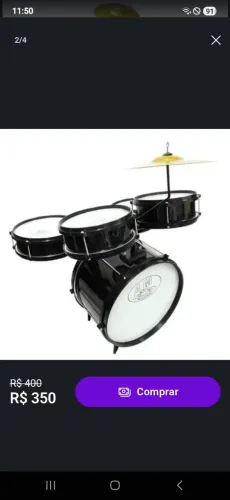 Bateria infantil completa