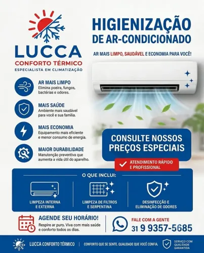 Higienização em Ar Condicionado