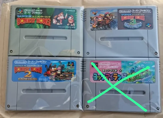 Trilogia Donkey Kong Super Famicom Original
