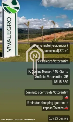 Terreno para Venda em Votorantim, Vila Santo Antônio