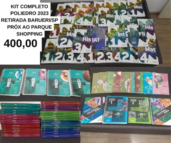 Kit Material Pré-vestibular Poliedro 2023