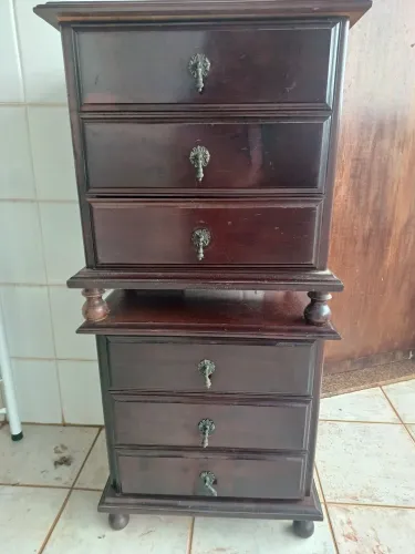 Par de criado mudo madeira