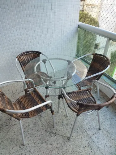 Mesa de varanda 4 cadeiras