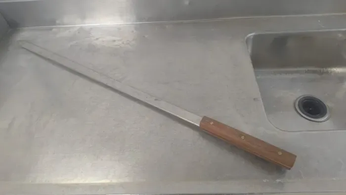 Espetos para costela em aço.