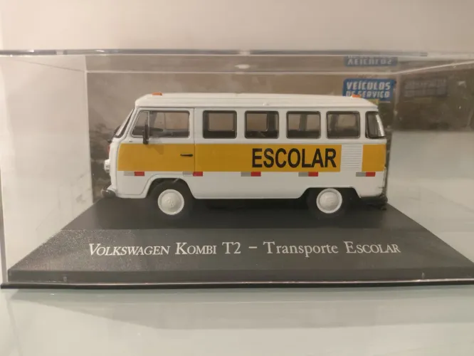 Miniatura Volkswagen Kombi T2 1976 1/43 Transporte Escolar 