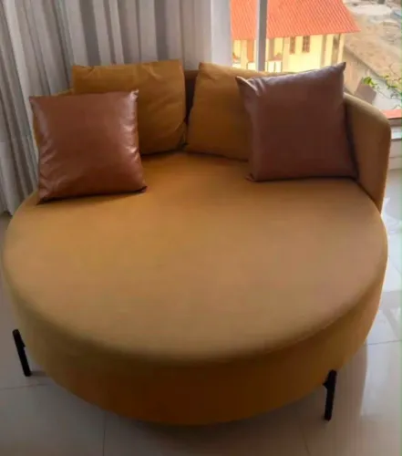 Sofá Chaise redondo + almofadas