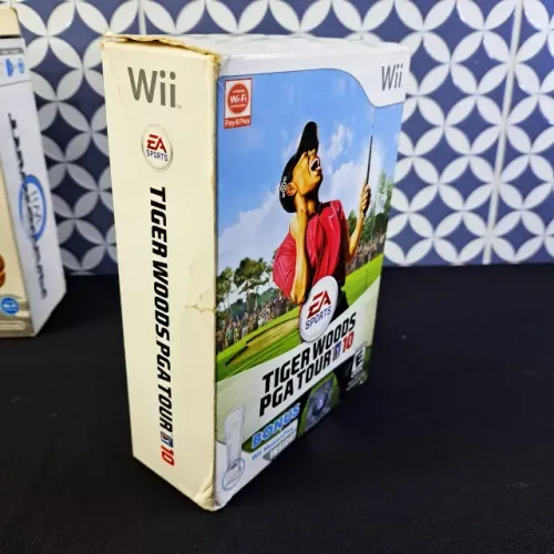 Box Tiger Woods PGA Tour 10 Bundle Completo com Wii Motion Plus Nintendo Wii Americano
