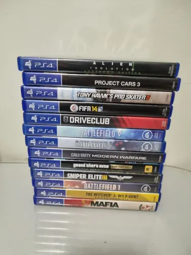 Jogos de PS4 R$80,00 cada